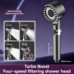 PureFlow™ Filter Jet Shower Head – Softer Water, Better Skin & Hair | 35% Off
